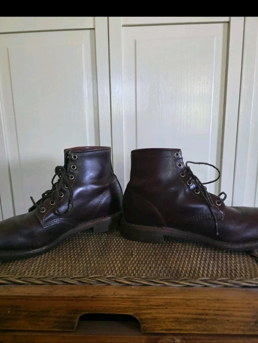 Mens Vintage Chippewa L.L. Bean Katahdin Leather Cordovan Boots Sz 9D